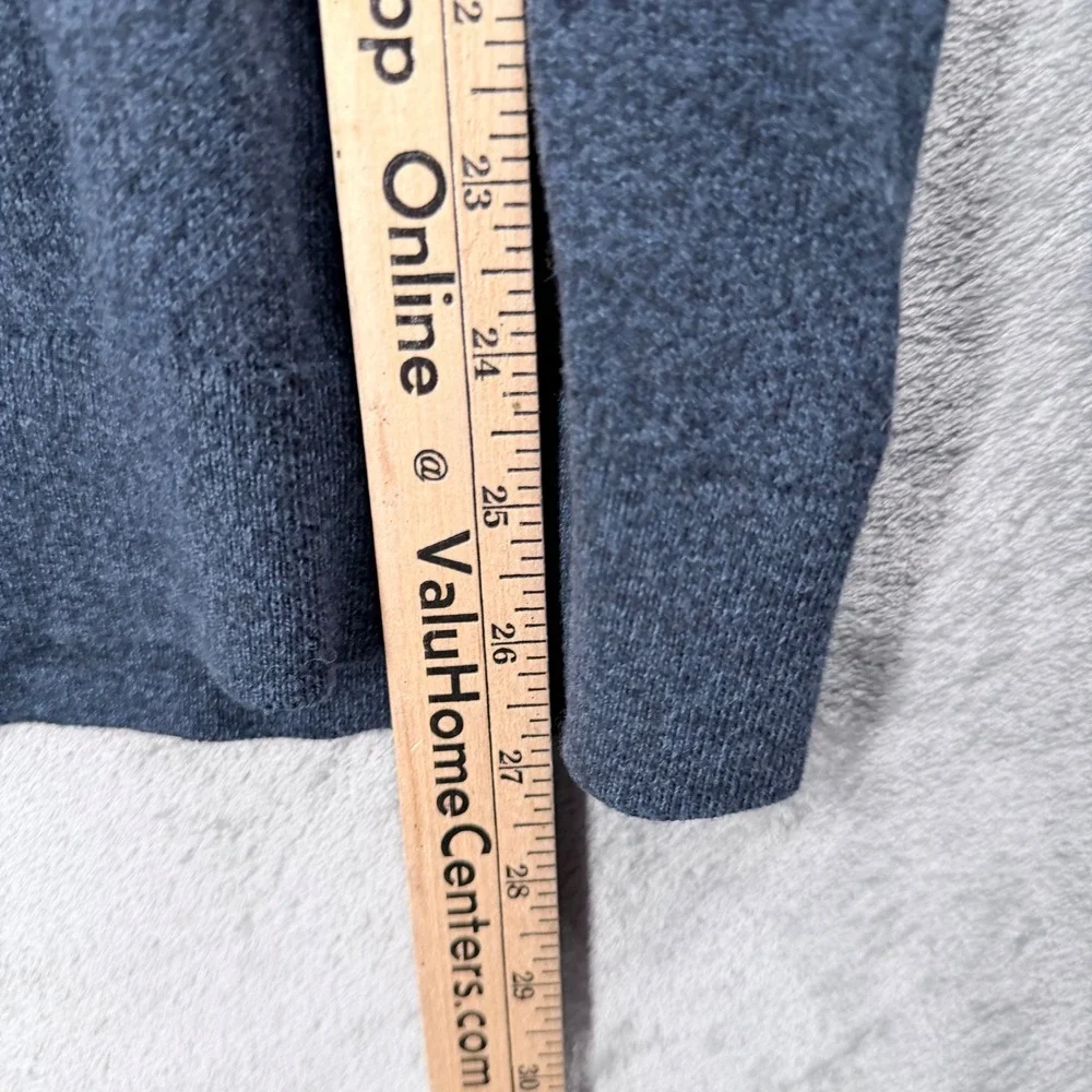 Banana Republic‎ Sweater Mens XL Blue V-Neck Premium Luxe Yarn Silk Cashmere